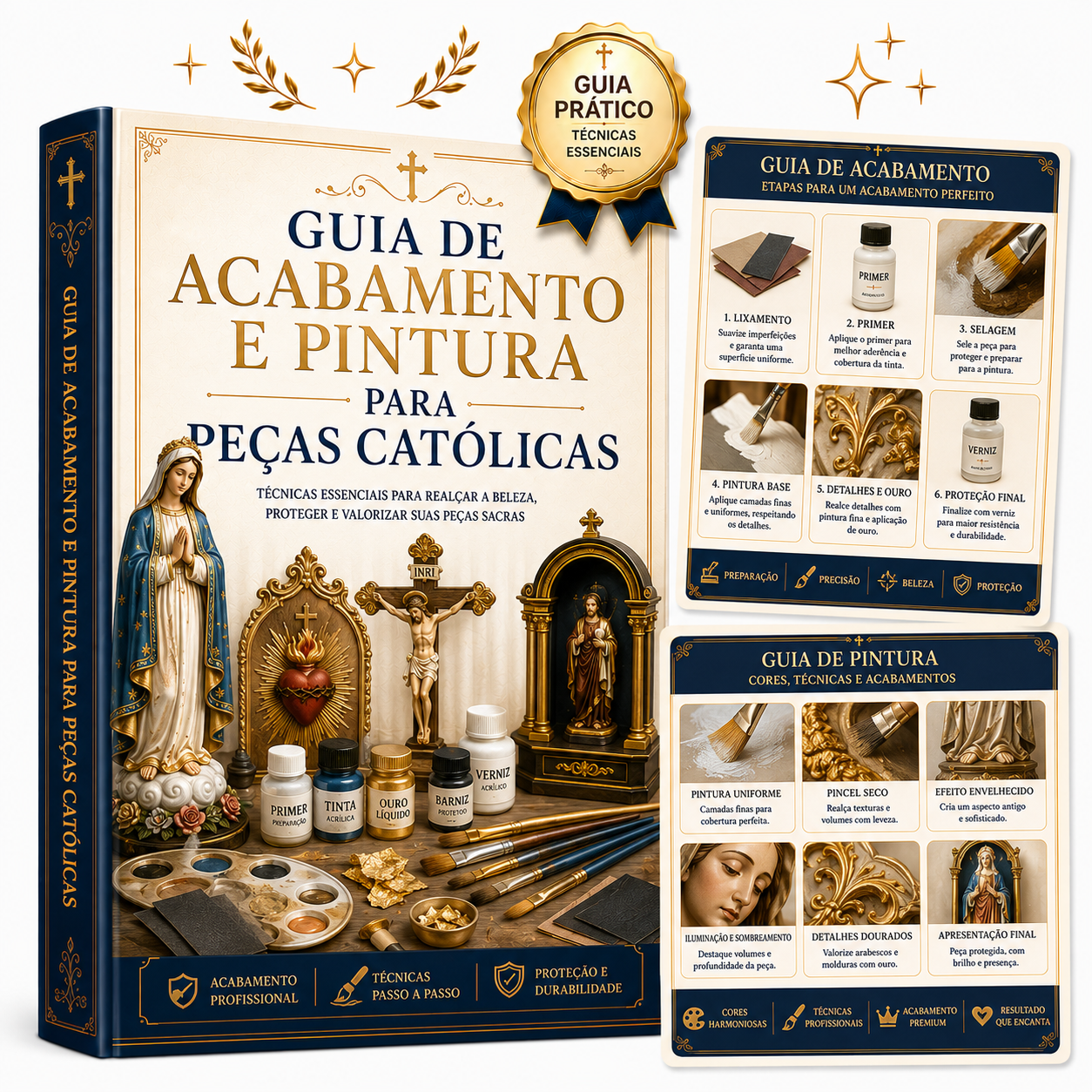 Guia de Acabamento e Pintura para Peças Católicas