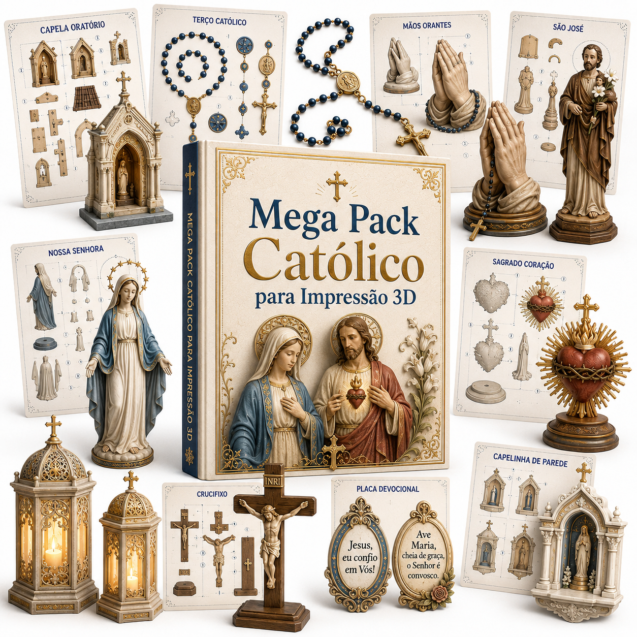 Arquivos STL Católicos para Impressão 3D