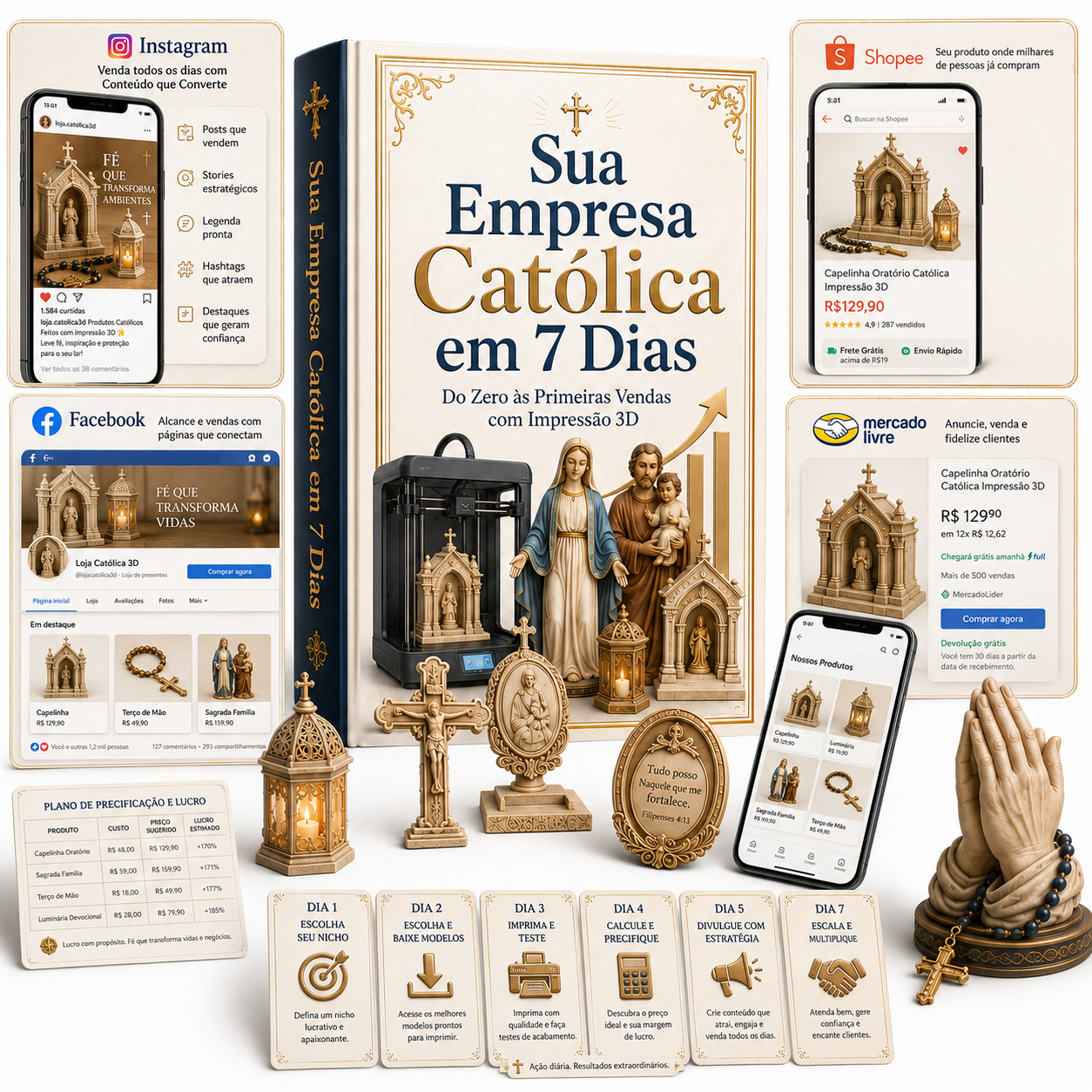 Crie sua Empresa Católica de Impressão 3D