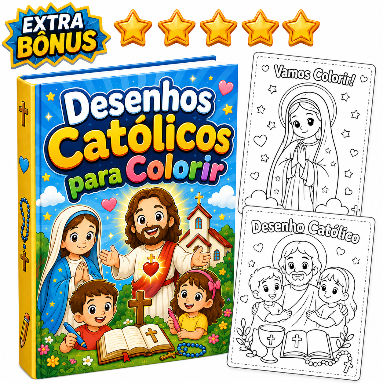 Desenhos Católicos para Colorir