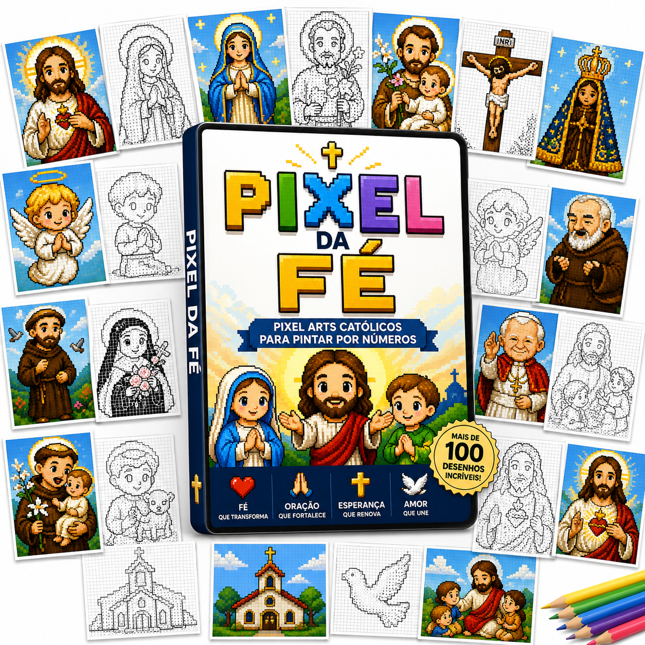 Pixel Arts Católicos por Números