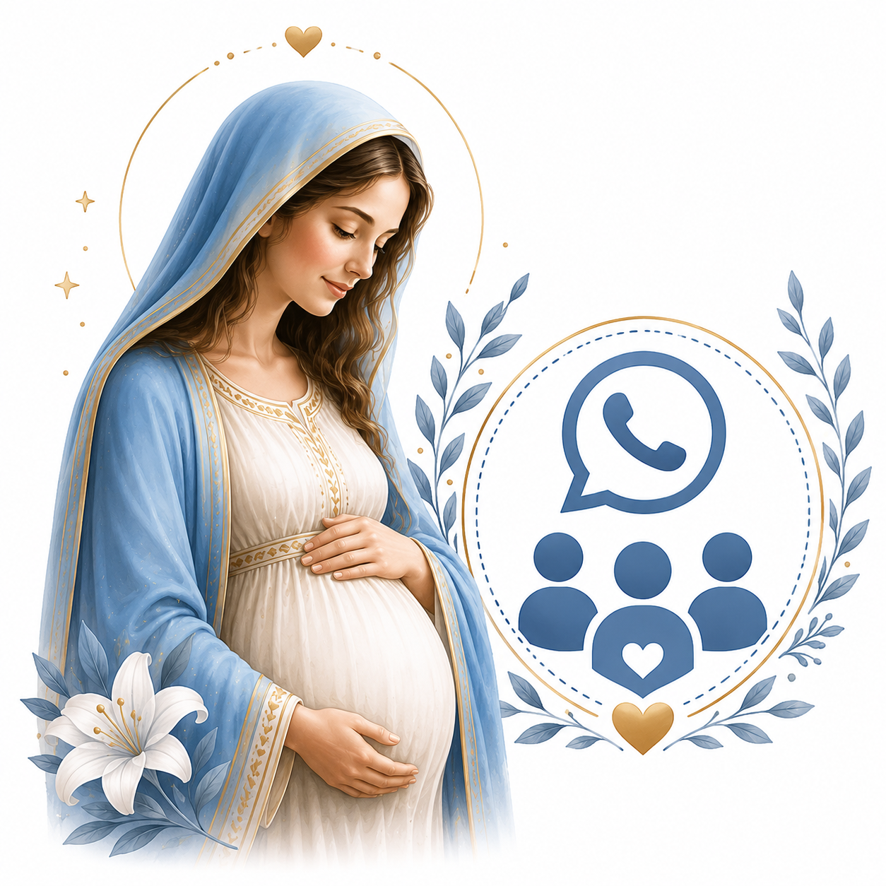Imagem da Comunidade Gestação com Maria no WhatsApp
